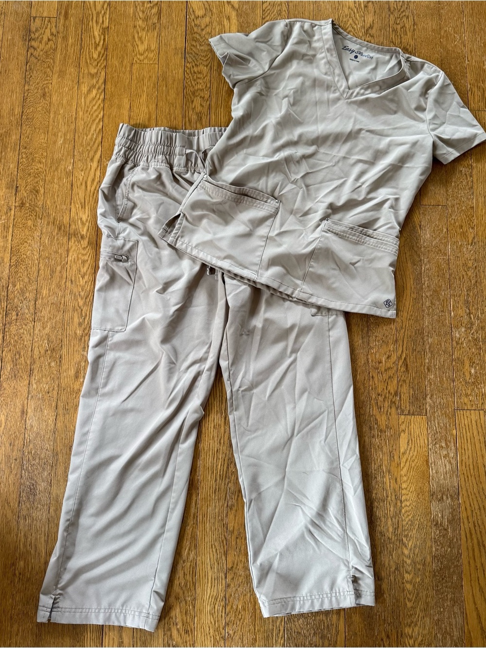 Women’s Khaki Easy Stretch Scrub Set